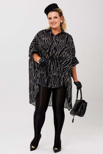 Блуза Anastasia 1260 черный - фото 4