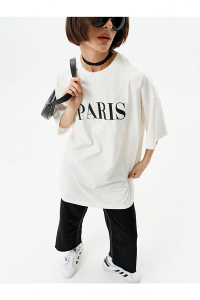 Футболка 10DENCY 23332 молочный-черный - фото 7