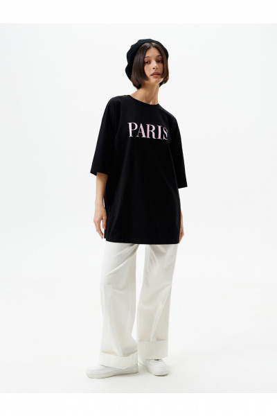 Футболка 10DENCY 23332 черный/розовый - фото 1