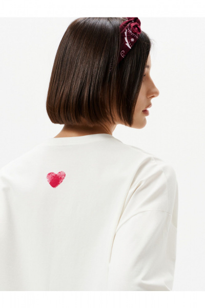 Лонгслив 10DENCY 23466 молочный-красный - фото 8