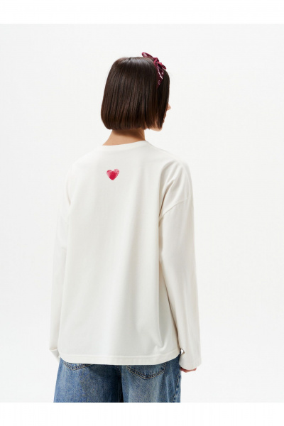 Лонгслив 10DENCY 23466 молочный-красный - фото 2