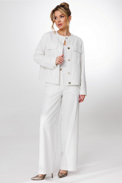 Брюки, жакет Faufilure C1558 белый - фото 1