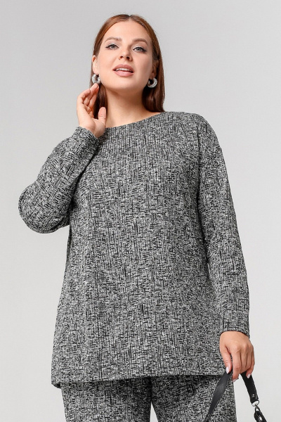 Джемпер La rouge 3311 серый меланж - фото 1