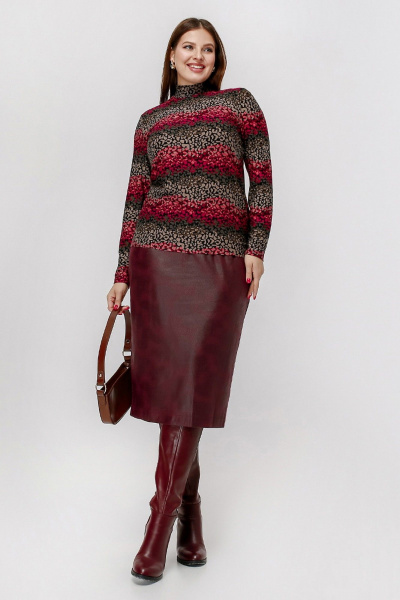 Джемпер La rouge 3898 кофе набивной - фото 5