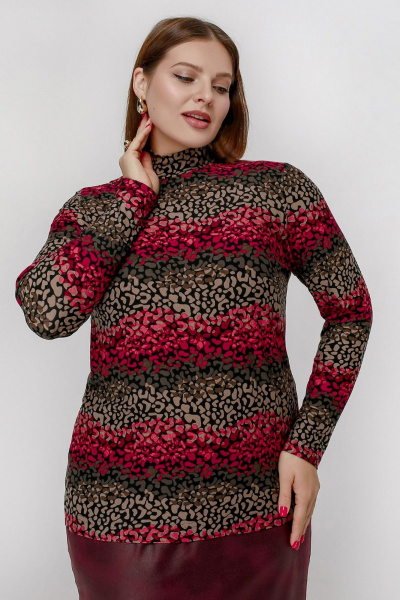 Джемпер La rouge 3898 кофе набивной - фото 4