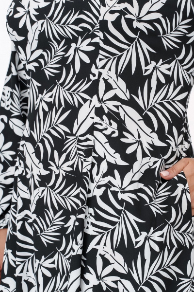 Платье La rouge 5437 черно-белый - фото 7