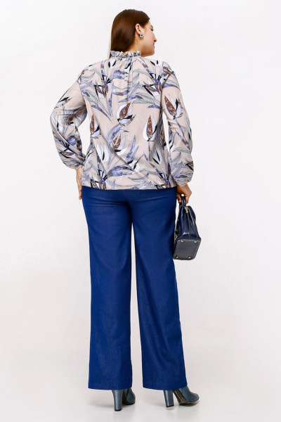 Блуза La rouge 6315 лиловый - фото 7