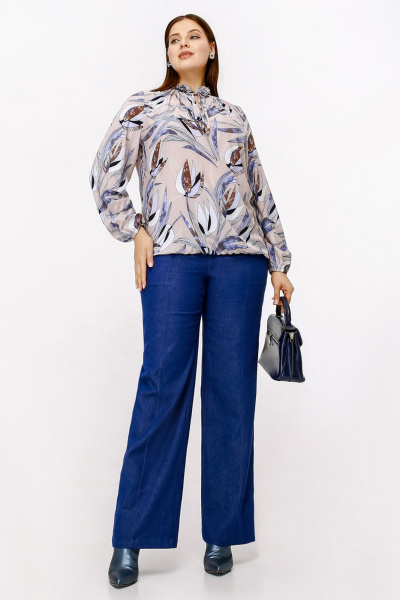 Блуза La rouge 6315 лиловый - фото 4