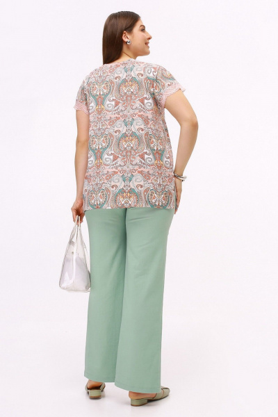 Блуза La rouge 6322 розовый - фото 6