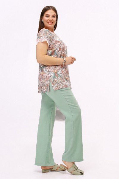 Блуза La rouge 6322 розовый - фото 5