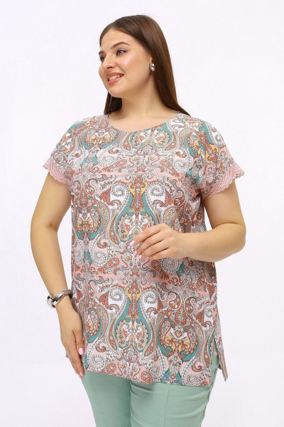 Блуза La rouge 6322 розовый - фото 2