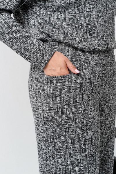 Брюки La rouge 8049 серый-меланж - фото 4