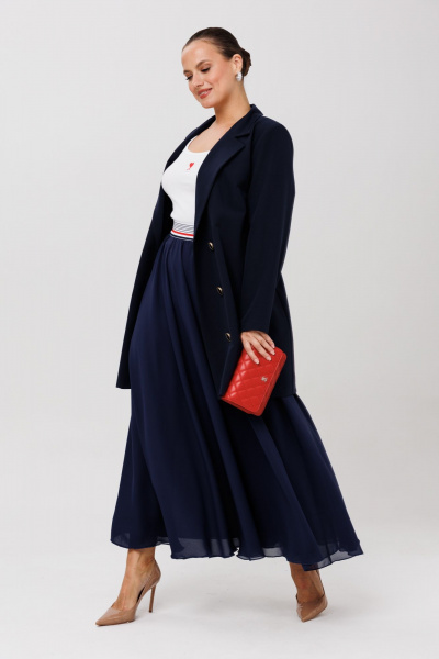 Юбка Anastasia 1263 темно-синий - фото 10