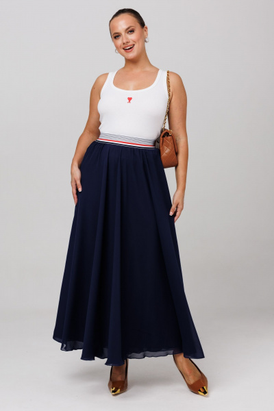 Юбка Anastasia 1263 темно-синий - фото 6