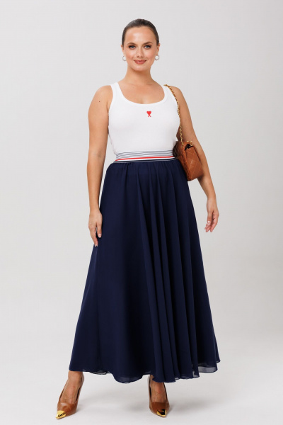 Юбка Anastasia 1263 темно-синий - фото 5
