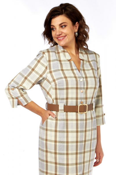 Платье БагираАнТа 1044 клетка - фото 4