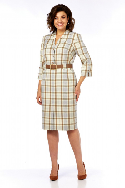 Платье БагираАнТа 1044 клетка - фото 1