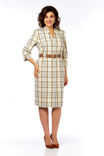 Платье БагираАнТа 1044 клетка - фото 2