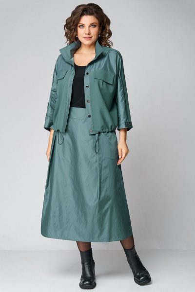 Жакет, юбка Мишель стиль 1293 полынь - фото 10