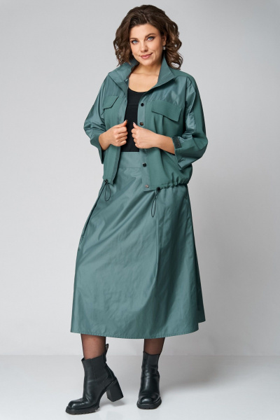 Жакет, юбка Мишель стиль 1293 полынь - фото 2