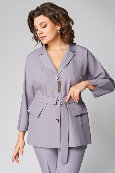 Брюки, жакет Мишель стиль 1297 серый - фото 10