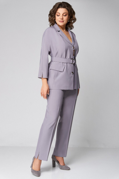 Брюки, жакет Мишель стиль 1297 серый - фото 7