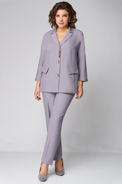 Брюки, жакет Мишель стиль 1297 серый - фото 5