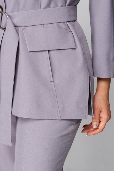 Брюки, жакет Мишель стиль 1297 серый - фото 3