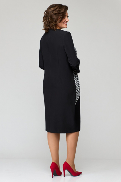 Платье Мишель стиль 1310 черно-белый - фото 4