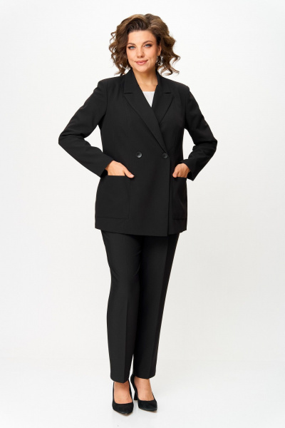 Брюки, жакет ANASTASIA MAK 1141-А черный - фото 6