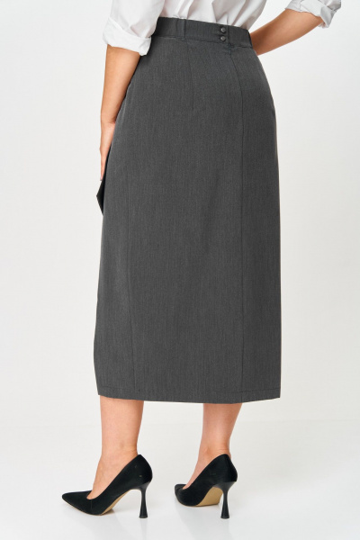 Юбка ANASTASIA MAK 1146-2 серый - фото 9