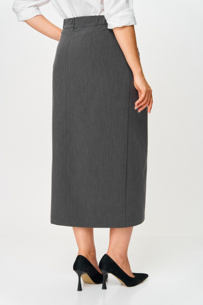 Юбка ANASTASIA MAK 1146-2 серый - фото 8
