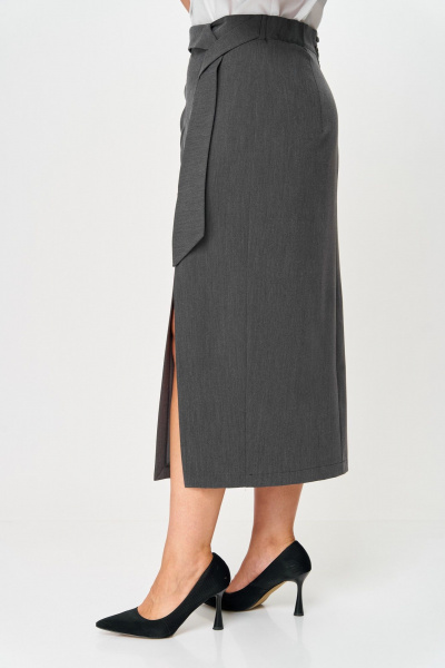 Юбка ANASTASIA MAK 1146-2 серый - фото 7