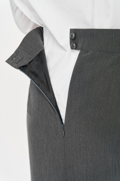 Юбка ANASTASIA MAK 1146-2 серый - фото 5