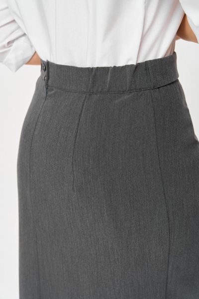 Юбка ANASTASIA MAK 1146-2 серый - фото 4