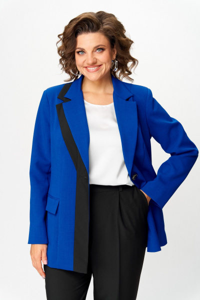 Брюки, жакет ANASTASIA MAK 1244 василёк - фото 8