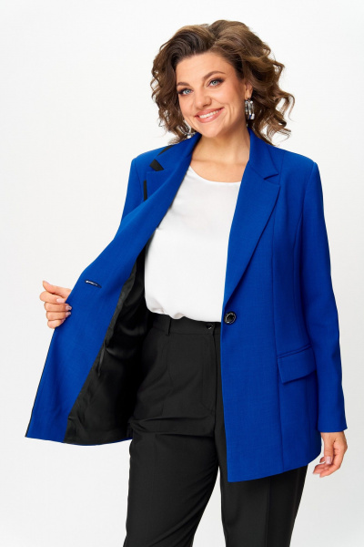 Брюки, жакет ANASTASIA MAK 1244 василёк - фото 7