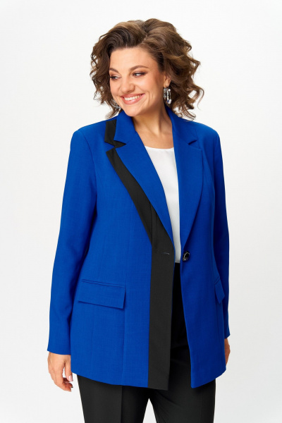 Брюки, жакет ANASTASIA MAK 1244 василёк - фото 6