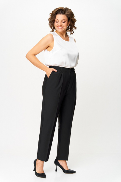 Брюки, жакет ANASTASIA MAK 1244 пыльная _роза+черный - фото 4