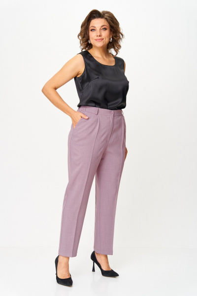 Брюки ANASTASIA MAK 1244-2 пудра - фото 6