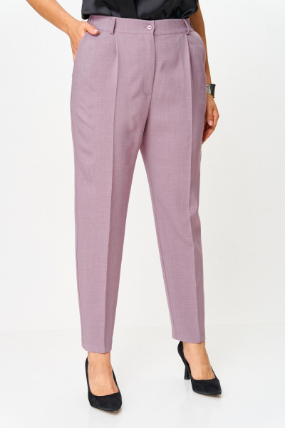 Брюки ANASTASIA MAK 1244-2 пудра - фото 2