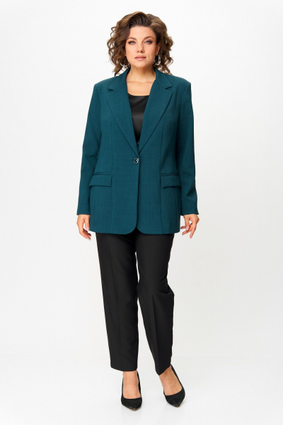 Жакет ANASTASIA MAK 1248 темно-зелёный - фото 6