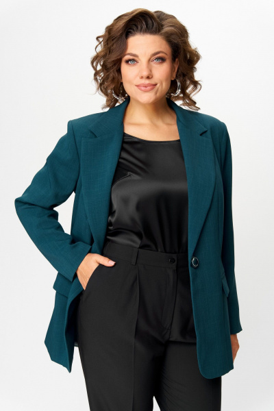 Жакет ANASTASIA MAK 1248 темно-зелёный - фото 5