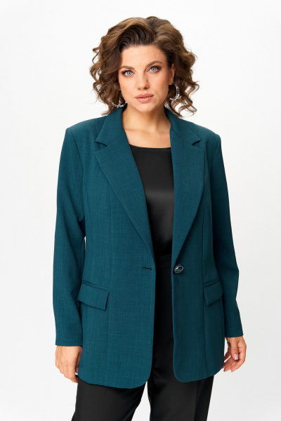 Жакет ANASTASIA MAK 1248 темно-зелёный - фото 3