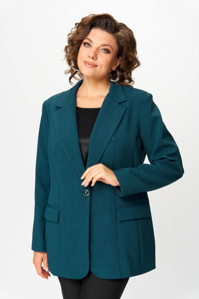 Жакет ANASTASIA MAK 1248 темно-зелёный - фото 1