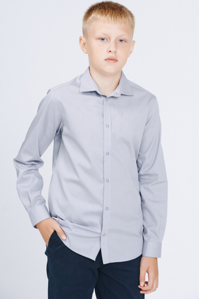 Рубашка Nadex 41-104311/202-25 пепельный - фото 3