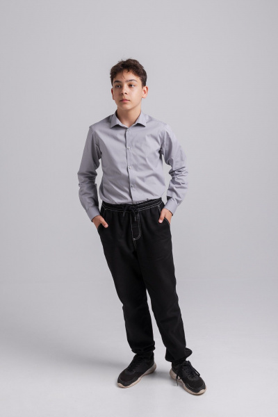 Рубашка Nadex 41-104411/202-25 пепельный - фото 4