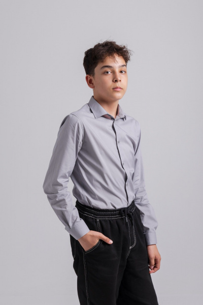 Рубашка Nadex 41-104411/202-25 пепельный - фото 1