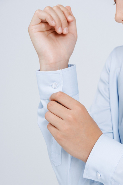 Рубашка Nadex 41-104411/202-25 светло-голубой - фото 7