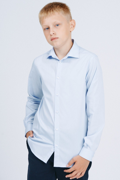 Рубашка Nadex 41-104411/202-25 светло-голубой - фото 5